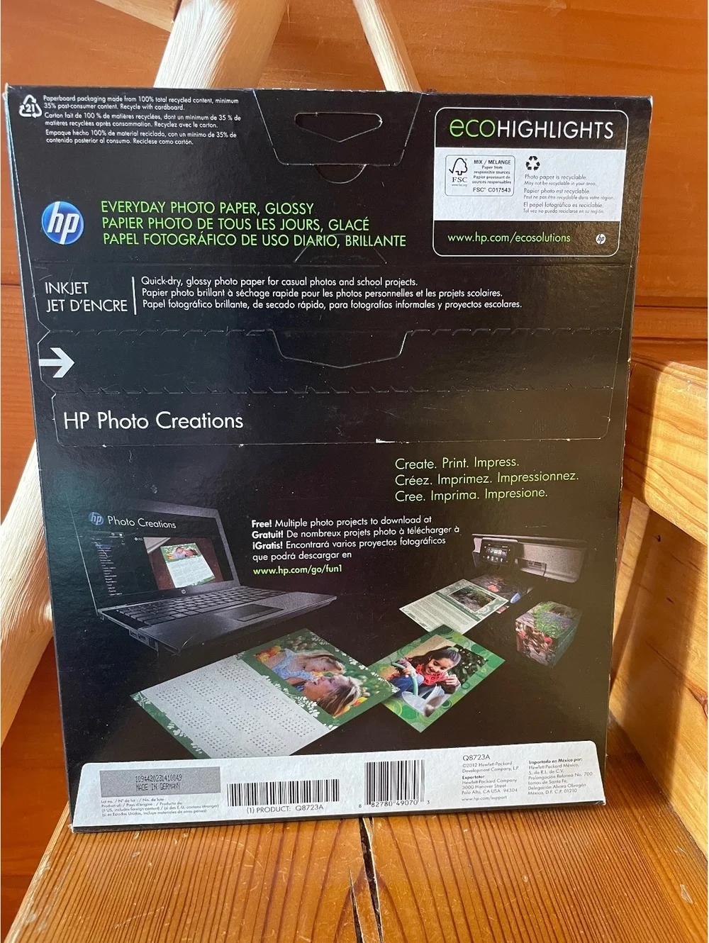 HP Photo Creations Everyday Photo Paper 100 Sheets 4x6